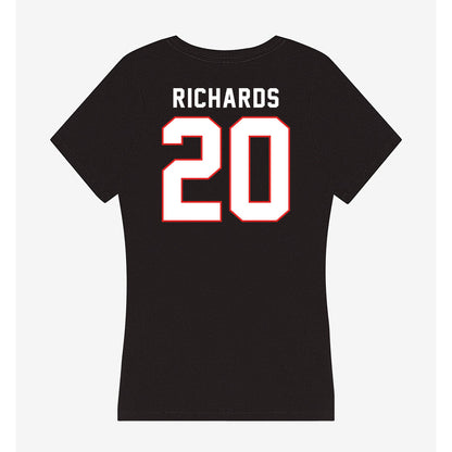 Texas Tech - NCAA Softball : Mia Richards - Women's V-Neck T-Shirt-1