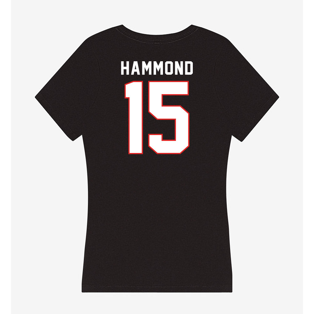 Texas Tech - NCAA Football : Will Hammond - Women's V-Neck T-Shirt-1