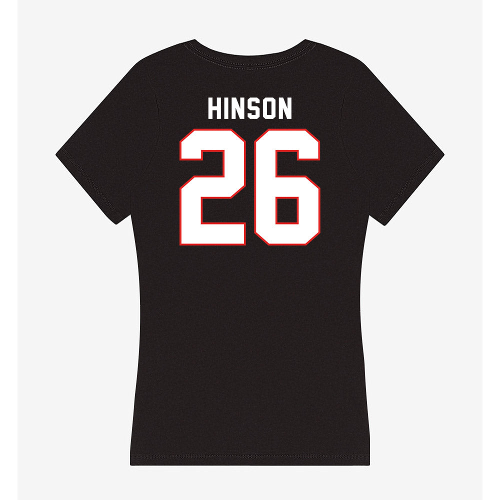 Texas Tech - NCAA Softball : Brianna Hinson - Women's V-Neck T-Shirt-1
