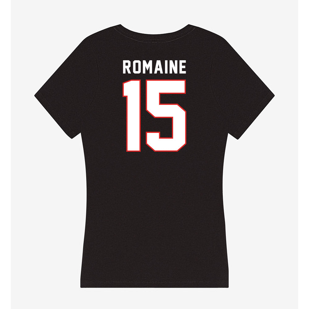 Texas Tech - NCAA Football : Austin Romaine - Women's V-Neck T-Shirt-1