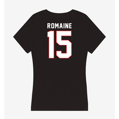 Texas Tech - NCAA Football : Austin Romaine - Women's V-Neck T-Shirt-1