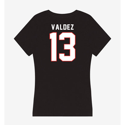 Texas Tech - NCAA Softball : Victoria Valdez - Women's V-Neck T-Shirt-1
