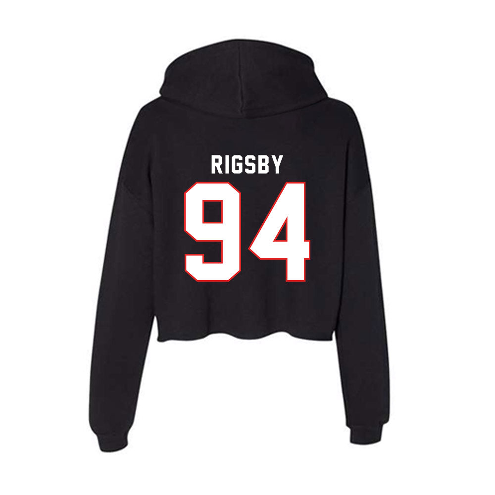 Texas Tech - NCAA Football : Braylon Rigsby - Classic Shersey Women's Crop Fleece Hooded Sweatshirt-1