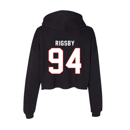 Texas Tech - NCAA Football : Braylon Rigsby - Classic Shersey Women's Crop Fleece Hooded Sweatshirt-1