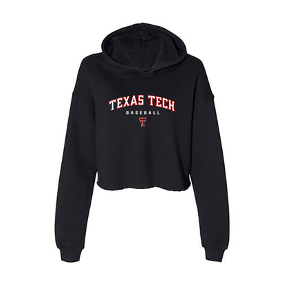 Texas Tech - NCAA Baseball : Daniel Hesse - Classic Shersey Women's Crop Fleece Hooded Sweatshirt-0