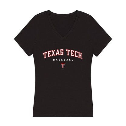 Texas Tech - NCAA Baseball : Daniel Hesse - Classic Shersey Women's V-Neck T-Shirt-0