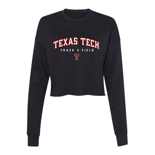 Texas Tech - NCAA Women's Track & Field : Magi Harris - Women's Cropped Crew Fleece-0