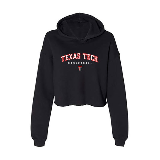 Texas Tech - NCAA Men's Basketball : Jack Francis Francis - Women's Crop Fleece Hoodie-0