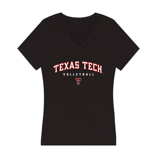 Texas Tech - NCAA Women's Volleyball : Ally Fausett - Classic Shersey Women's V-Neck T-Shirt-0