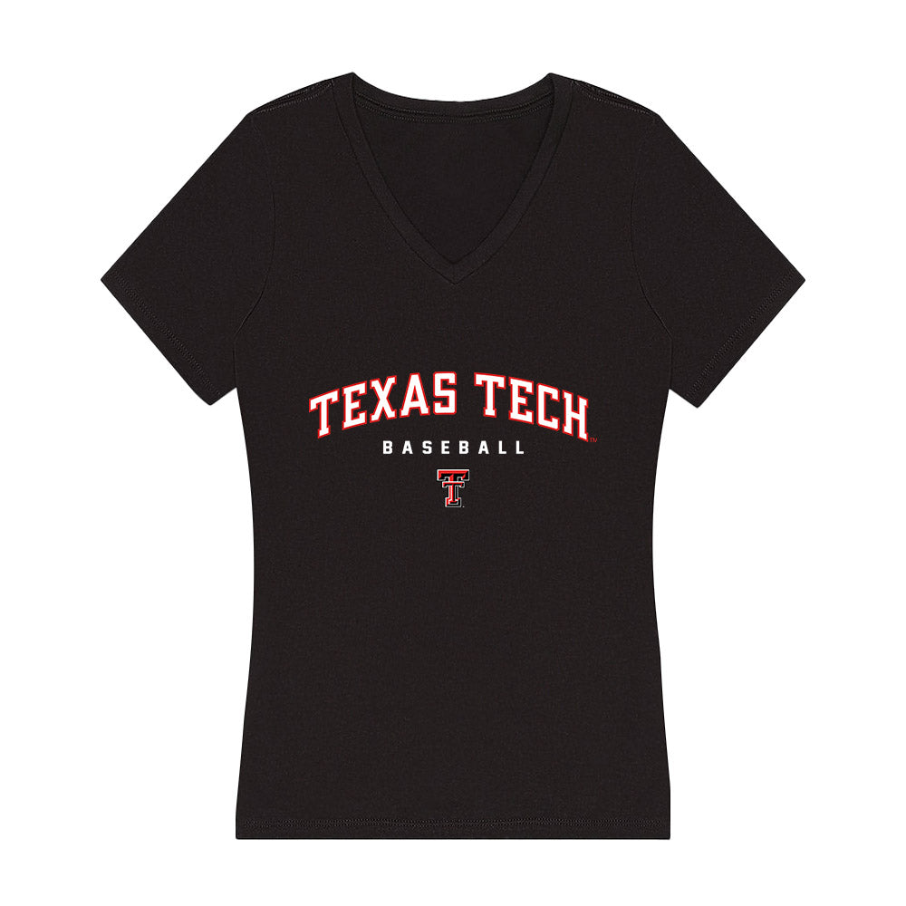 Texas Tech - NCAA Baseball : Brady Trombello - Women's V-Neck T-Shirt-0