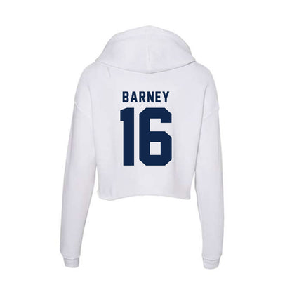 Ole Miss - NCAA Football : Dorian Barney - Women's Crop Fleece Hooded Sweatshirt-1