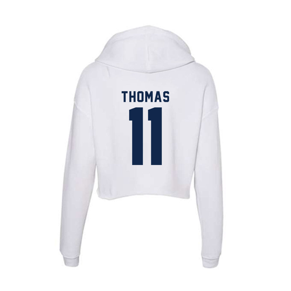 Ole Miss - NCAA Football : Keaton Thomas - Women's Crop Fleece Hooded Sweatshirt-1