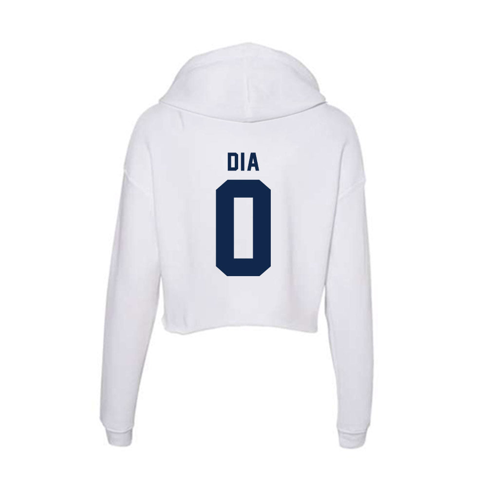 Ole Miss - NCAA Men's Basketball : Malik Dia - Women's Crop Fleece Hoodie-1