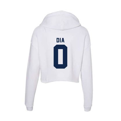 Ole Miss - NCAA Men's Basketball : Malik Dia - Women's Crop Fleece Hoodie-1