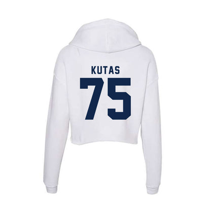 Ole Miss - NCAA Football : Patrick Kutas - Women's Crop Fleece Hoodie-1