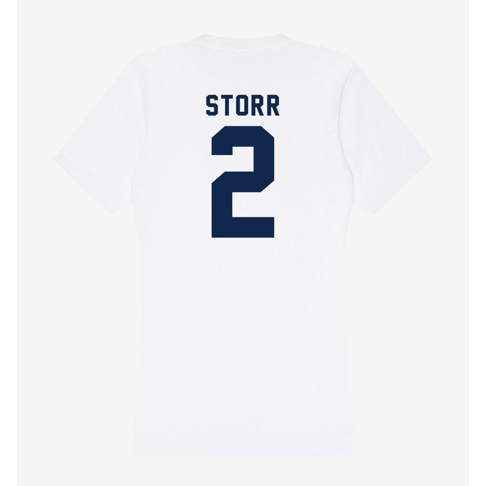 Ole Miss - NCAA Men's Basketball : AJ Storr - Women's V-Neck T-Shirt-1