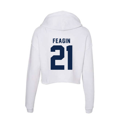 Ole Miss - NCAA Football : Tavoy Feagin - Women's Crop Fleece Hoodie-1