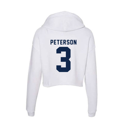 Ole Miss - NCAA Women's Basketball : Kaitlin Peterson - Women's Crop Fleece Hoodie-1