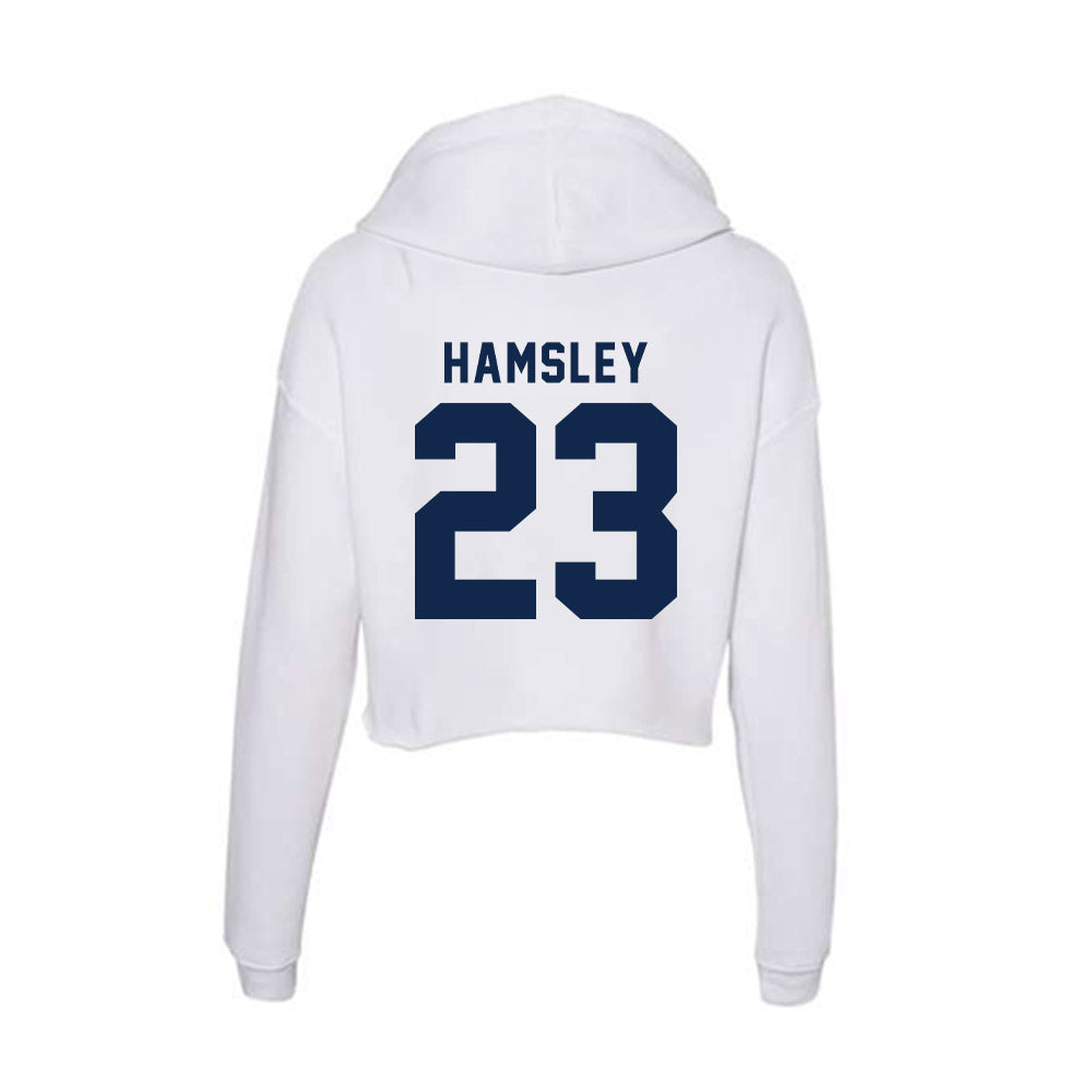 Ole Miss - NCAA Football : George Hamsley - Women's Crop Fleece Hoodie-1