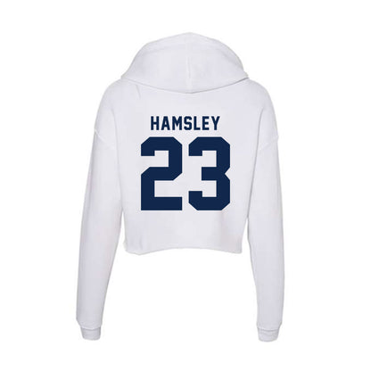 Ole Miss - NCAA Football : George Hamsley - Women's Crop Fleece Hoodie-1