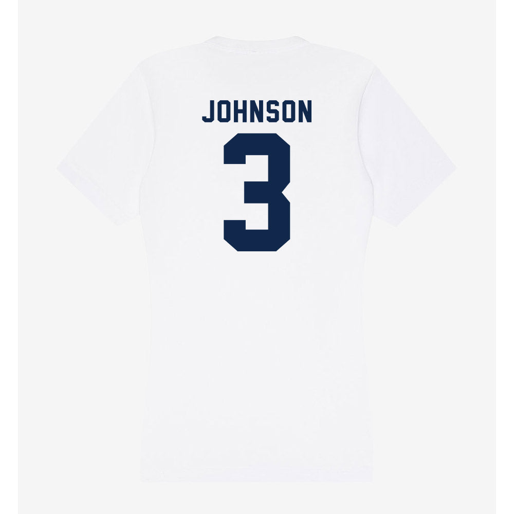 Ole Miss - NCAA Men's Basketball : Koren Johnson - Women's V-Neck T-Shirt-1