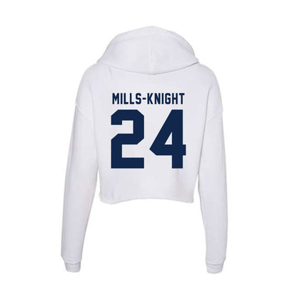 Ole Miss - NCAA Football : Shekai Mills-Knight - Women's Crop Fleece Hoodie-1