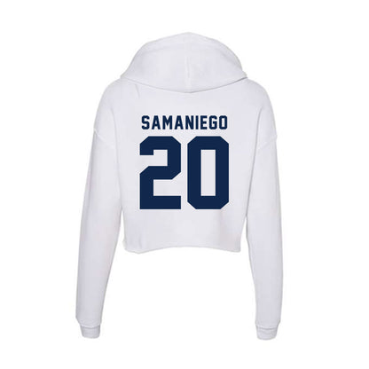 Ole Miss - NCAA Women's Volleyball : Vivianna Samaniego - Women's Crop Fleece Hoodie-1
