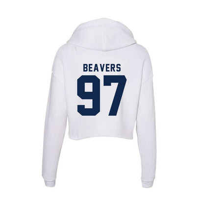 Ole Miss - NCAA Football : Kamron Beavers - Women's Crop Fleece Hoodie-1