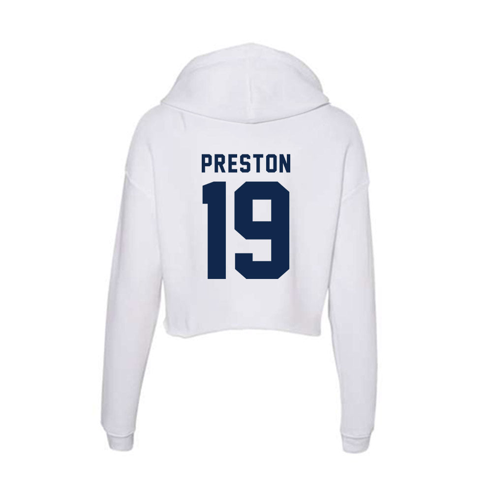 Ole Miss - NCAA Football : MJ Preston - Women's Crop Fleece Hooded Sweatshirt-1