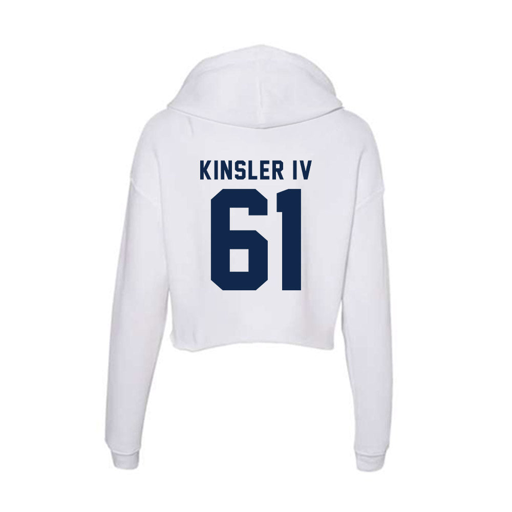 Ole Miss - NCAA Football : Tommy Kinsler IV - Women's Crop Fleece Hooded Sweatshirt-1