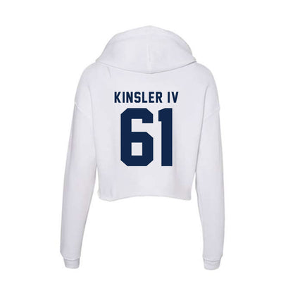 Ole Miss - NCAA Football : Tommy Kinsler IV - Women's Crop Fleece Hooded Sweatshirt-1