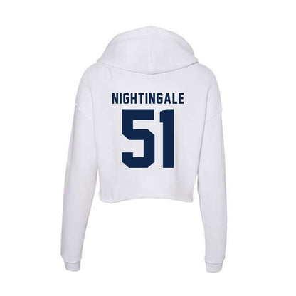 Ole Miss - NCAA Football : Trey Nightingale - Women's Crop Fleece Hoodie-1