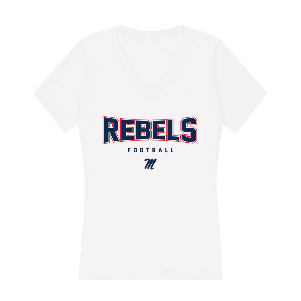 Ole Miss - NCAA Football : Will Echoles - Women's V-Neck T-Shirt-0