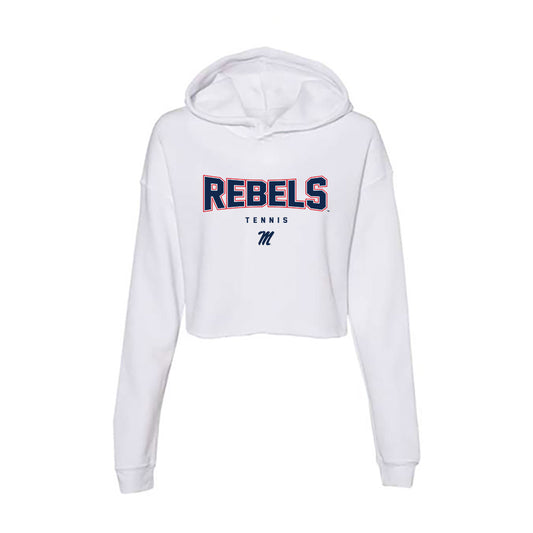 Ole Miss - NCAA Women's Tennis : Owen Wilkinson - Women's Crop Fleece Hoodie-0