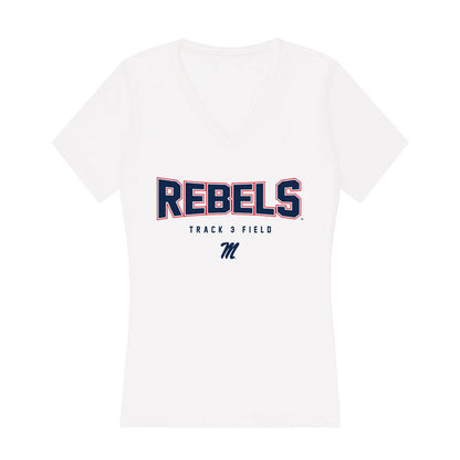 Ole Miss - NCAA Women's Track & Field : Toju Williams - Women's V-Neck T-Shirt-0