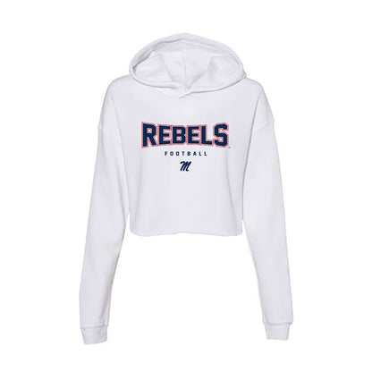 Ole Miss - NCAA Football : Will Echoles - Women's Crop Fleece Hooded Sweatshirt-0