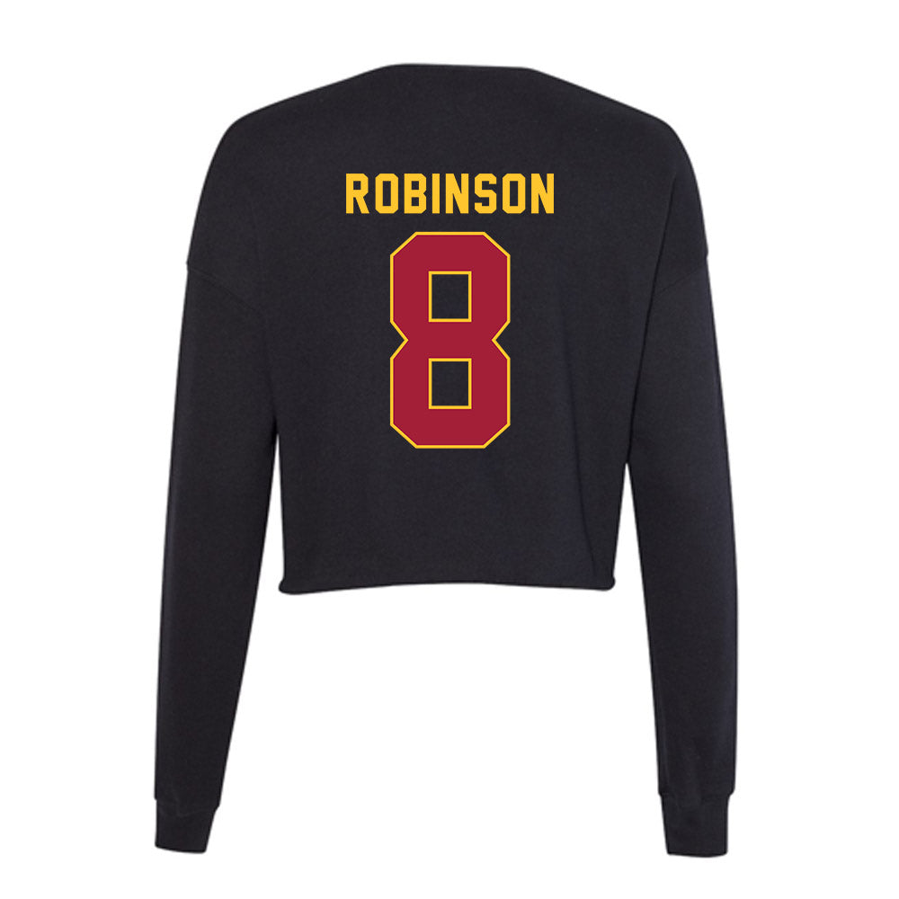 USC - NCAA Women's Lacrosse : Reese Robinson - Women's Cropped Crew Fleece-1