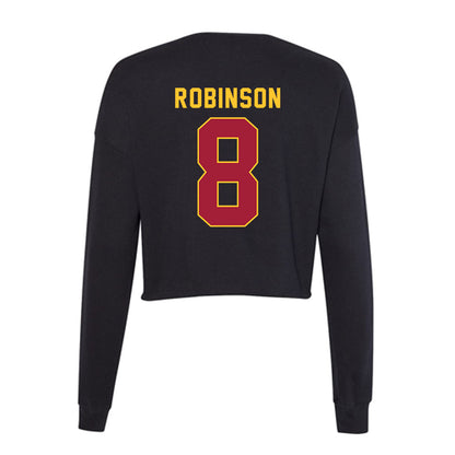 USC - NCAA Women's Lacrosse : Reese Robinson - Women's Cropped Crew Fleece-1
