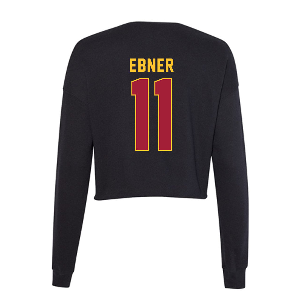USC - NCAA Baseball : Michael Ebner - Women's Cropped Crew Fleece-1