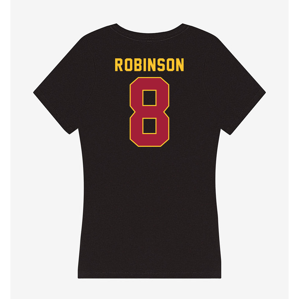 USC - NCAA Women's Lacrosse : Reese Robinson - Women's V-Neck T-Shirt-1