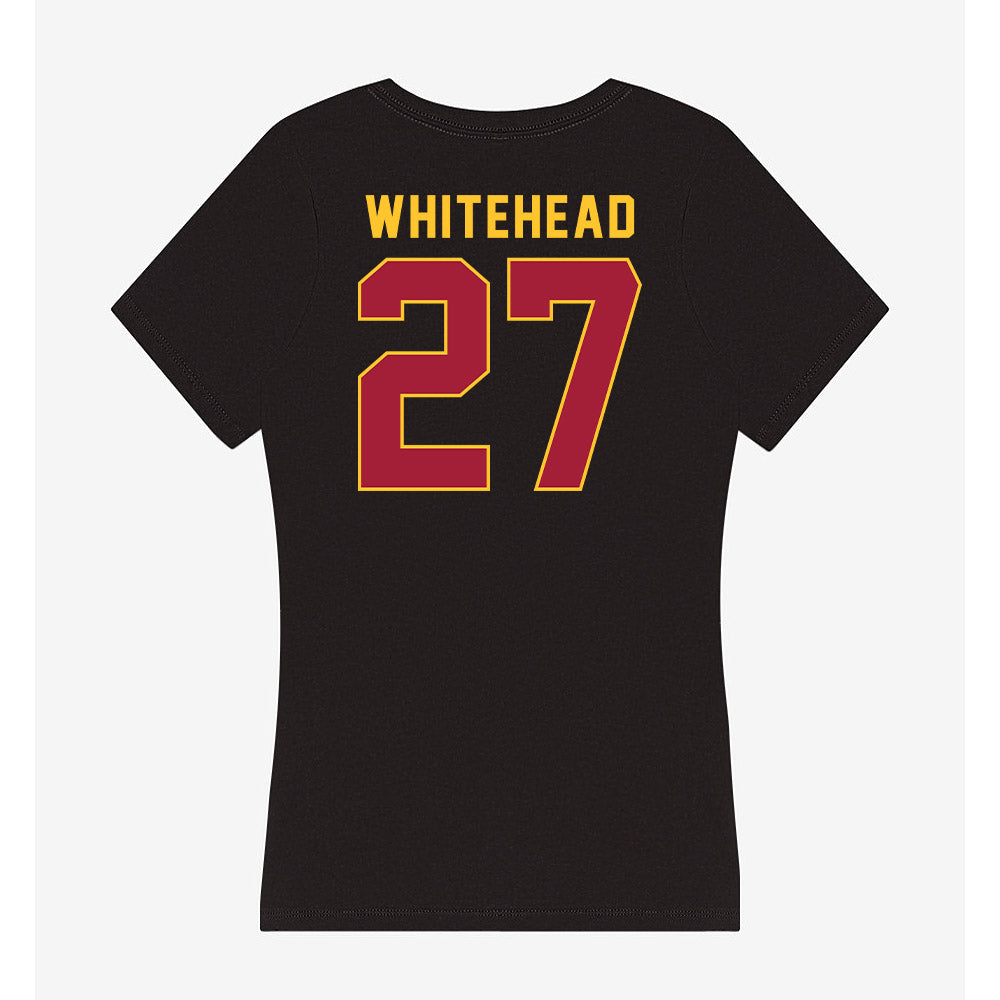 USC - NCAA Baseball : Ace Whitehead - Women's V-Neck T-Shirt-1