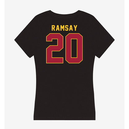 USC - NCAA Women's Lacrosse : Maggie Ramsay - Women's V-Neck T-Shirt-1