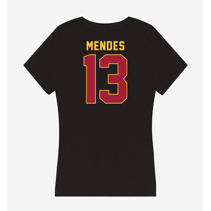 USC - NCAA Women's Basketball : Dayana Mendes - Women's V-Neck T-Shirt-1