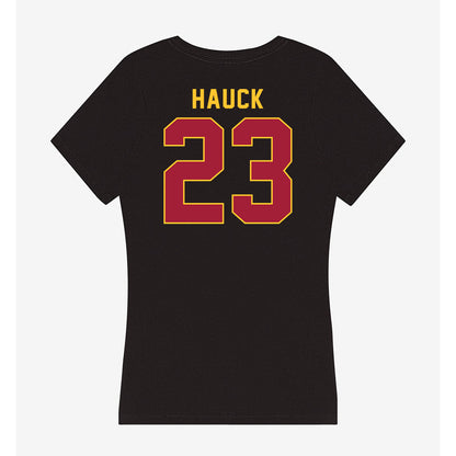 USC - NCAA Women's Lacrosse : Coco Hauck - Women's V-Neck T-Shirt-1