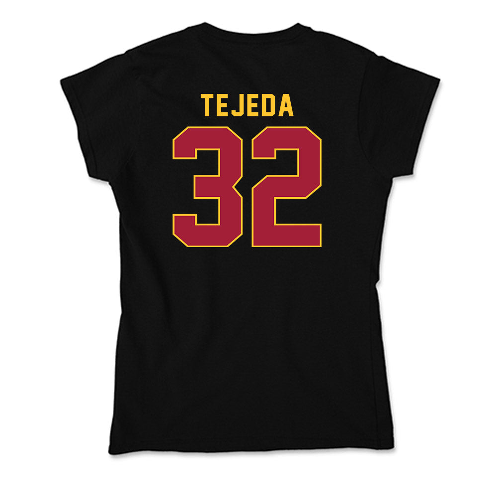 USC - NCAA Baseball : Richard Tejeda - Soft Style Women’s T-Shirt-1