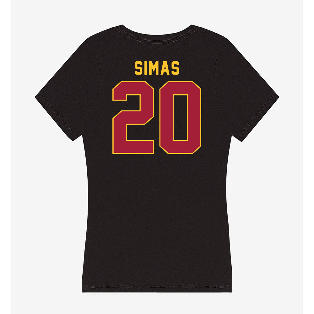 USC - NCAA Women's Soccer : Ines Simas - Women's V-Neck T-Shirt-1