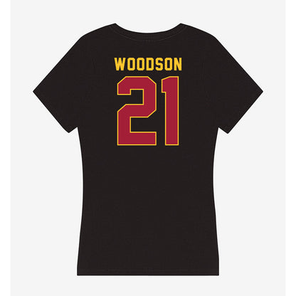 USC - NCAA Baseball : Hayden Woodson - Women's V-Neck T-Shirt-1