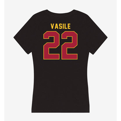 USC - NCAA Women's Lacrosse : Riley Vasile - Women's V-Neck T-Shirt-1