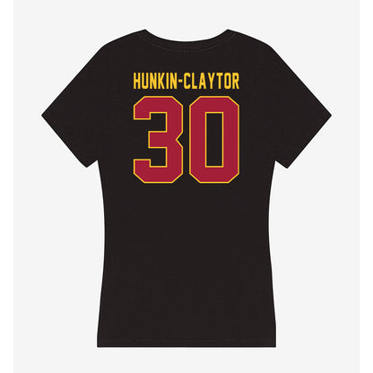 USC - NCAA Men's Basketball : Aaron Hunkin-Claytor - Women's V-Neck T-Shirt-1