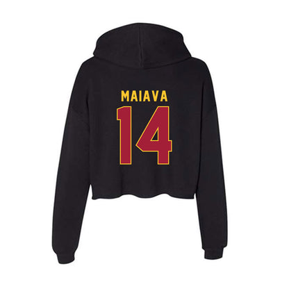 USC - NCAA Football : Jayden Maiava - Women's Crop Fleece Hoodie-1
